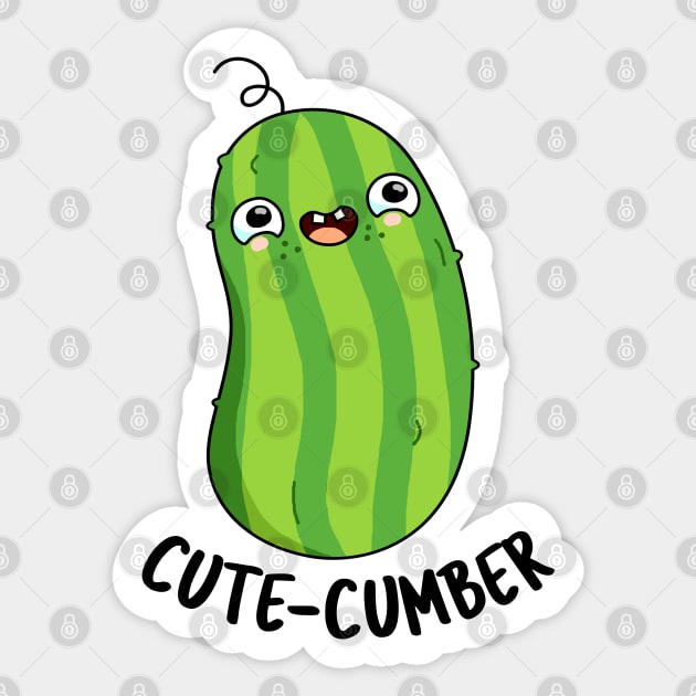 CuteCumber Cute Cucumber Pun Sticker by punnybone